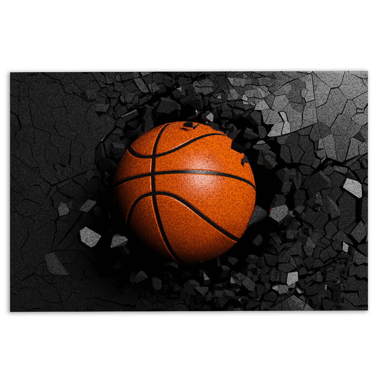 Ohaprints-Doormat-Outdoor-Indoor-Basketball-Ball-Crack-Breaking-Great-Force-Through-Rubber-Door-Mat-1135-18'' x 30''