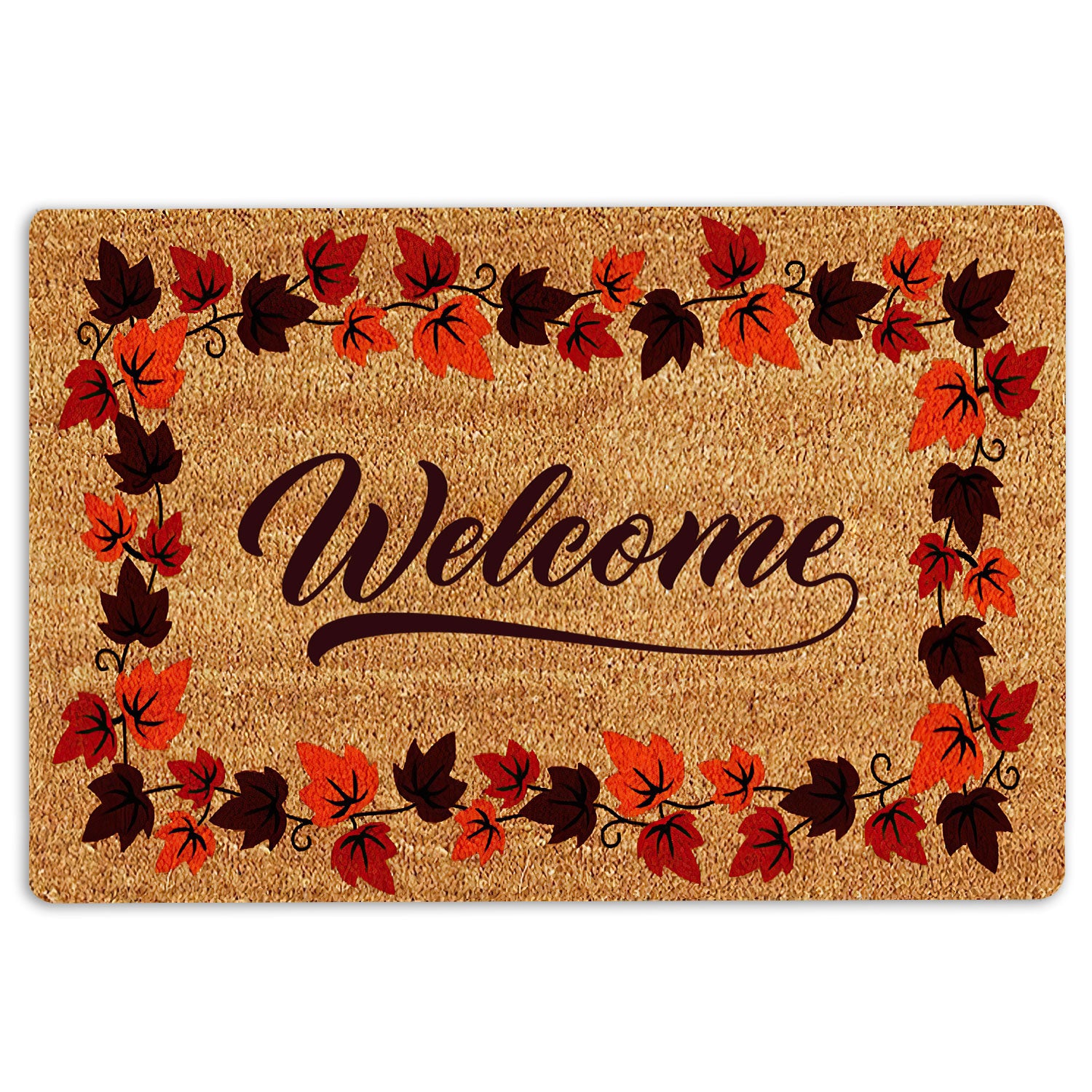 Ohaprints Doormat Outdoor Indoor Happy Camper Fall Camping Vintage -  OhaPrints