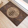 Ohaprints-Doormat-Outdoor-Indoor-Bee-Honey-Bee-Sculpture-Wood-Pattern-Animal-Lovers-Rubber-Door-Mat-53-