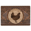 Ohaprints-Doormat-Outdoor-Indoor-Chicken-Sculpture-Wood-Pattern-Farm-Animal-Rubber-Door-Mat-58-18'' x 30''
