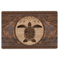 Ohaprints-Doormat-Outdoor-Indoor-Turtle-Sculpture-Wood-Pattern-Sea-Animal-Lovers-Rubber-Door-Mat-62-18'' x 30''