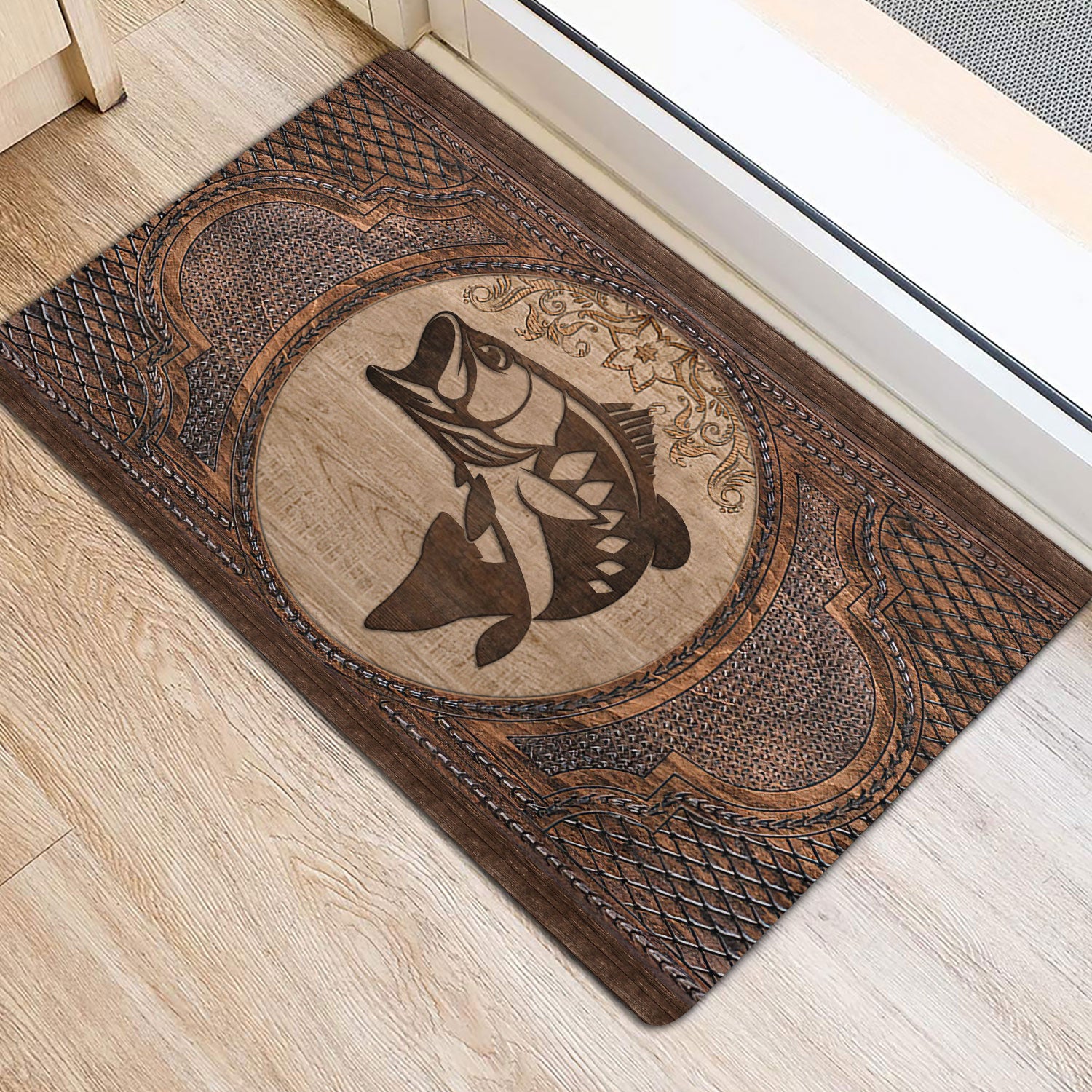 Ohaprints-Doormat-Outdoor-Indoor-Fishing-Fisherman-Sculpture-Wood-Pattern-Rubber-Door-Mat-63-