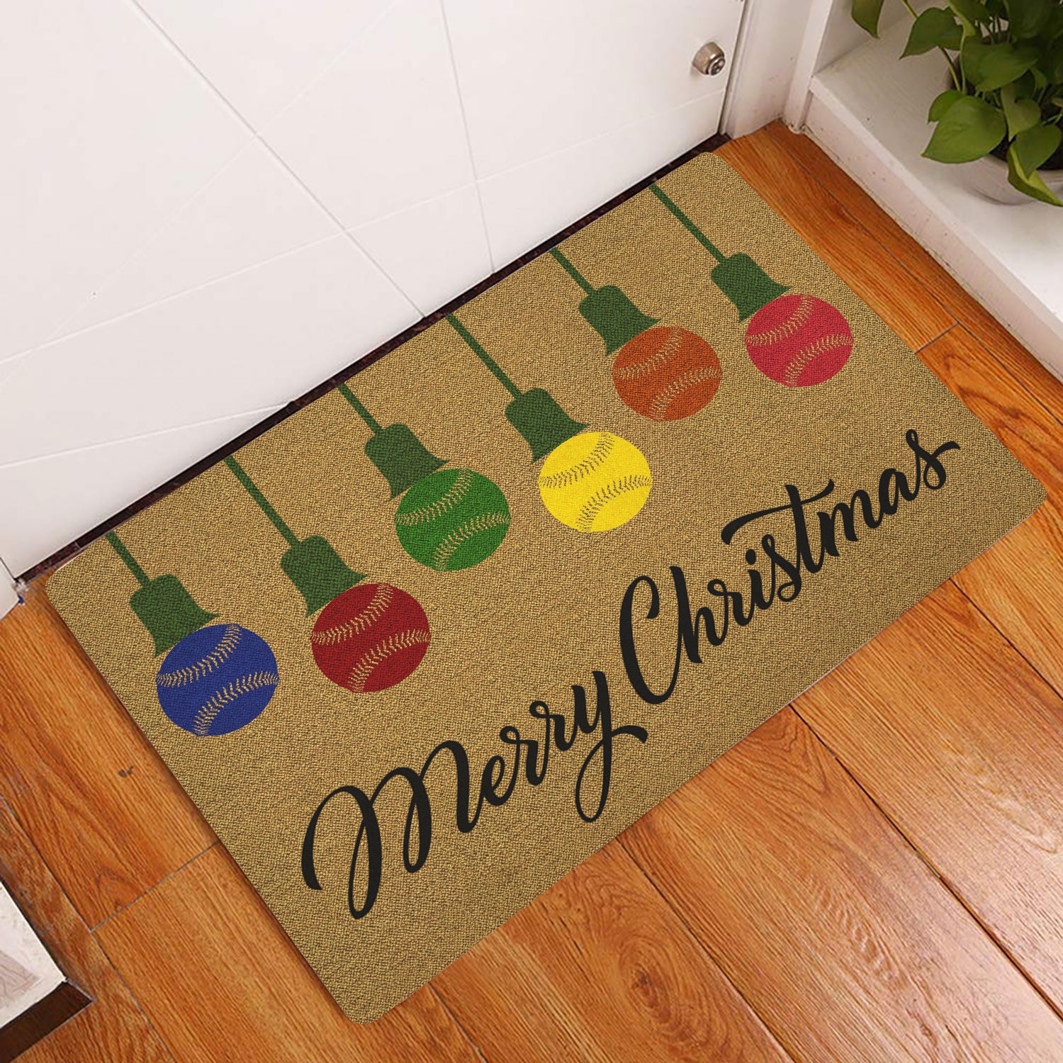 Christmas, Cardinals in Winter Barn Doormat 18 X 30, Outdoor/indoor, Heavy  Duty Recycled Rubber, Non-slip Backing, Winter 