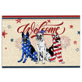 Ohaprints-Doormat-Outdoor-Indoor-German-Shepherd-Patriotic-American-4Th-Of-July-Independence-Day-Rubber-Door-Mat-1142-18'' x 30''