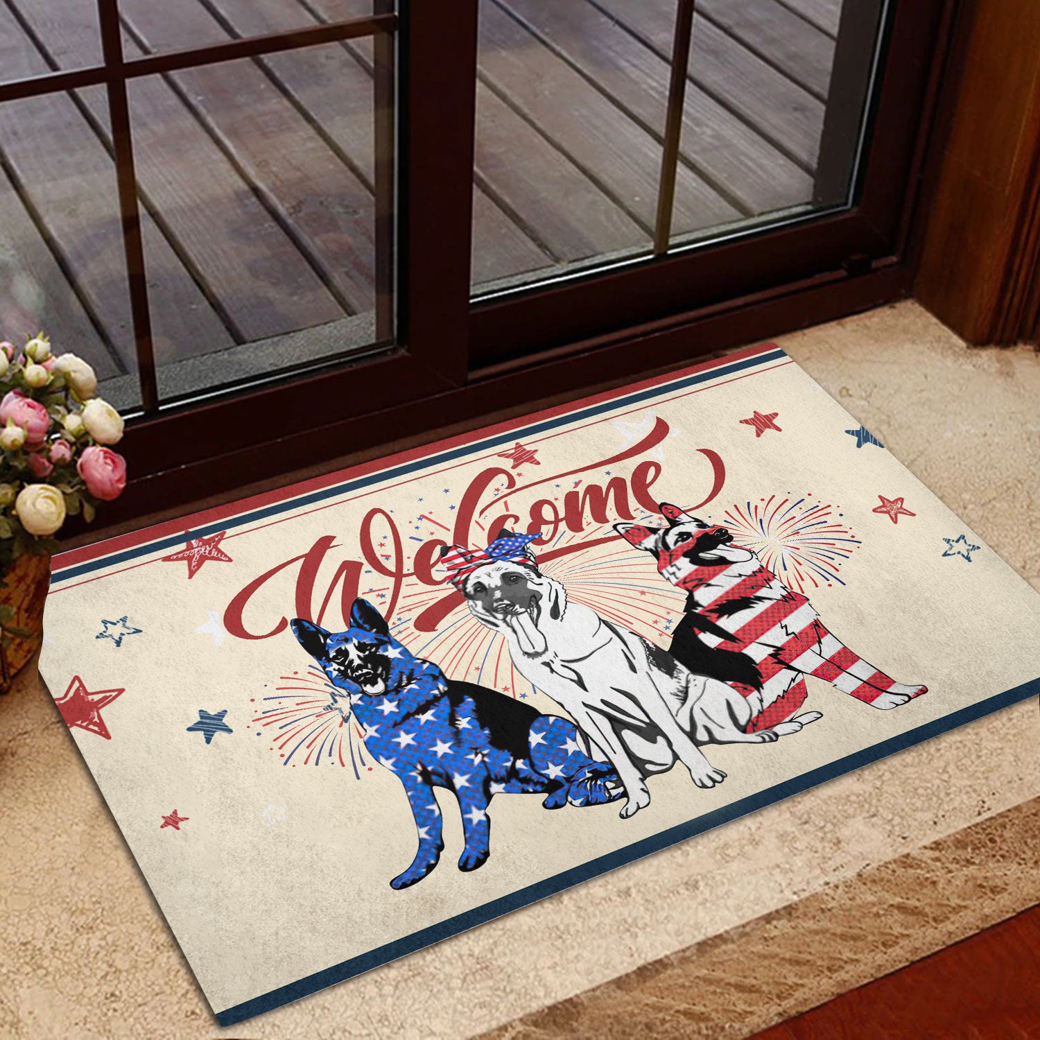 Ohaprints-Doormat-Outdoor-Indoor-German-Shepherd-Patriotic-American-4Th-Of-July-Independence-Day-Rubber-Door-Mat-1142-