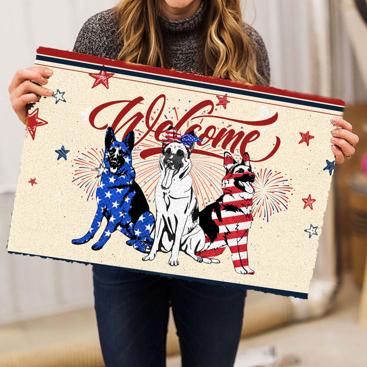 Ohaprints-Doormat-Outdoor-Indoor-German-Shepherd-Patriotic-American-4Th-Of-July-Independence-Day-Rubber-Door-Mat-1142-