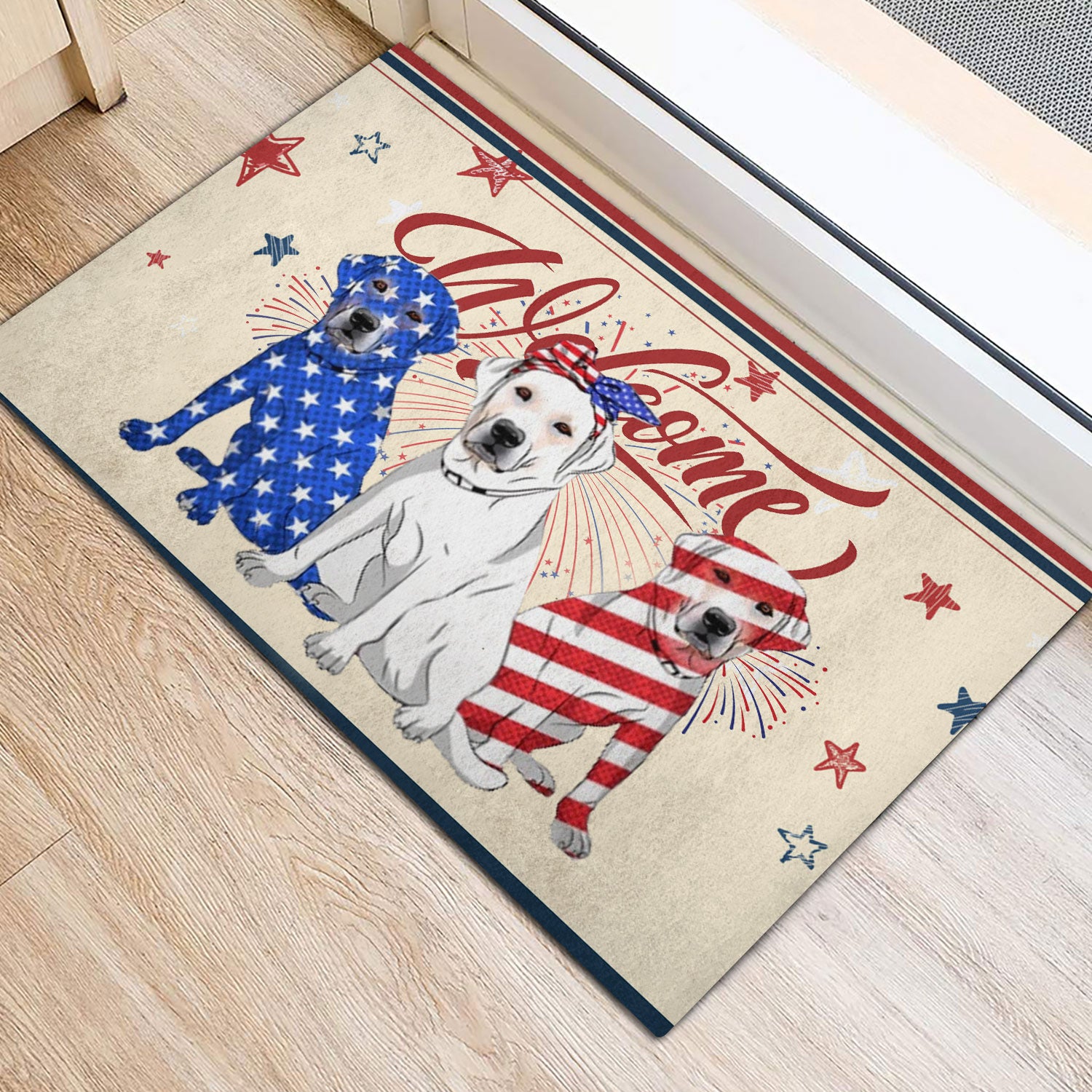 Ohaprints-Doormat-Outdoor-Indoor-Labrador-Retriever-Patriotic-American-4Th-July-Independence-Day-Rubber-Door-Mat-1144-