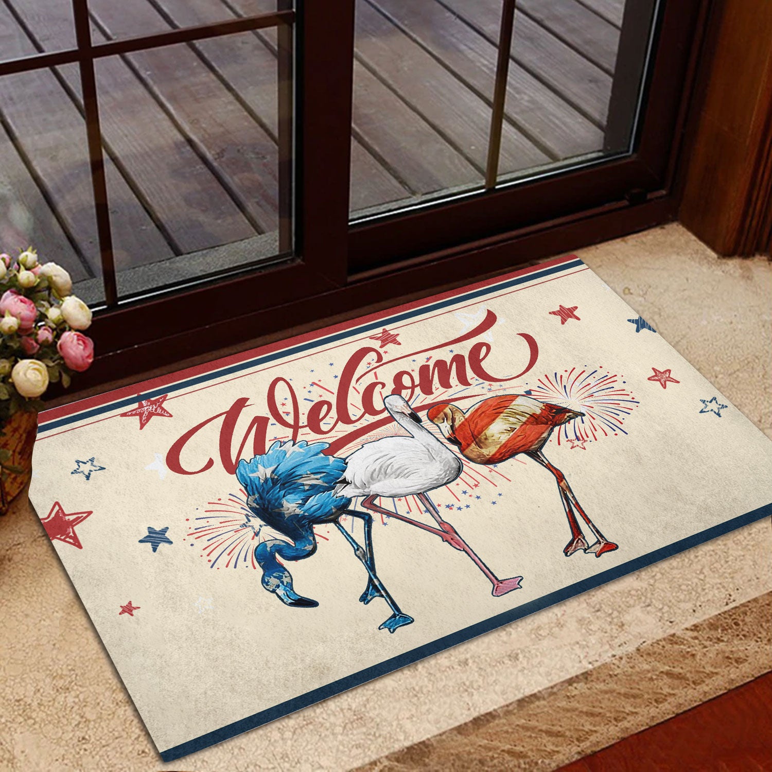 Ohaprints-Doormat-Outdoor-Indoor-Flamingo-Patriotic-America-Firework-4Th-Of-July-Independence-Day-Rubber-Door-Mat-1152-