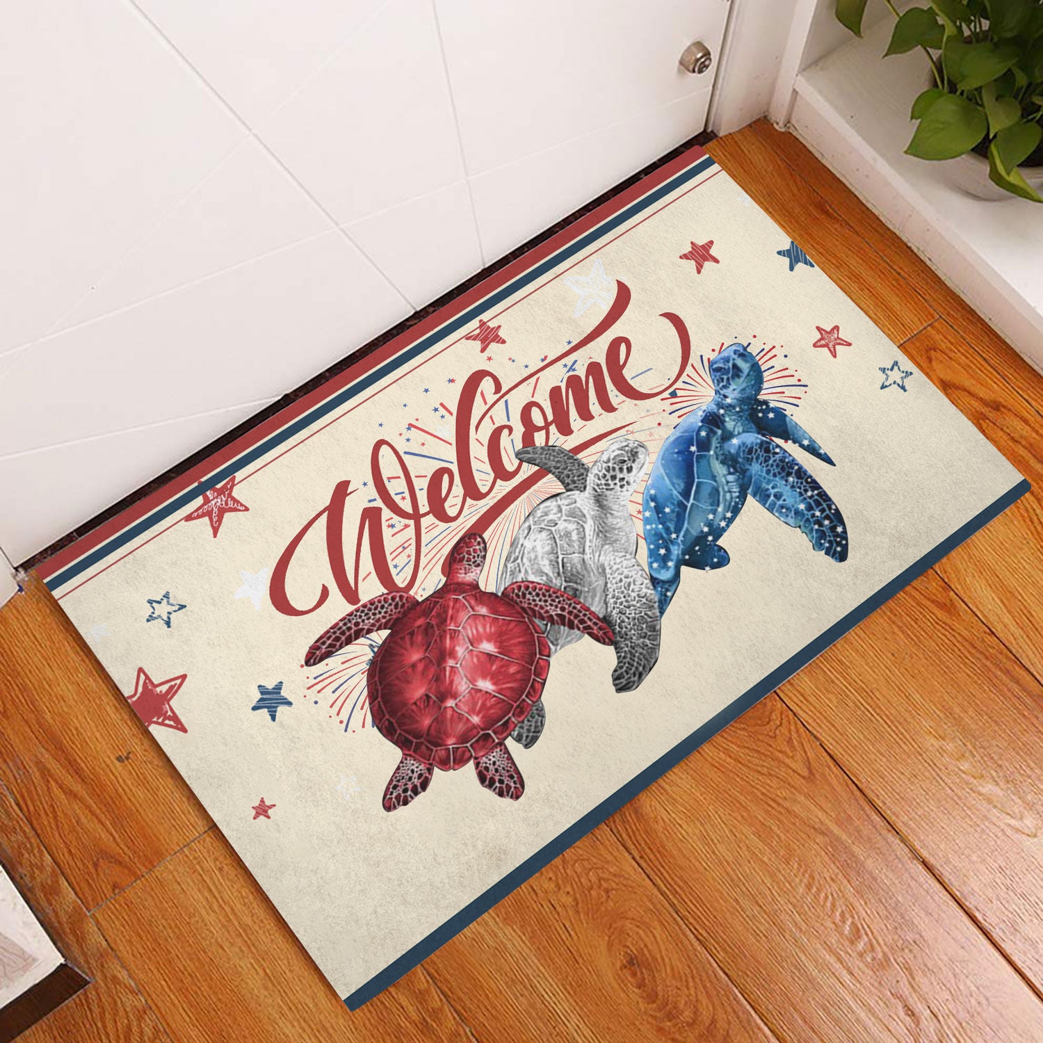 Ohaprints-Doormat-Outdoor-Indoor-Turtle-Patriots-Patriotic-American-4Th-Of-July-Independence-Day-Rubber-Door-Mat-1154-