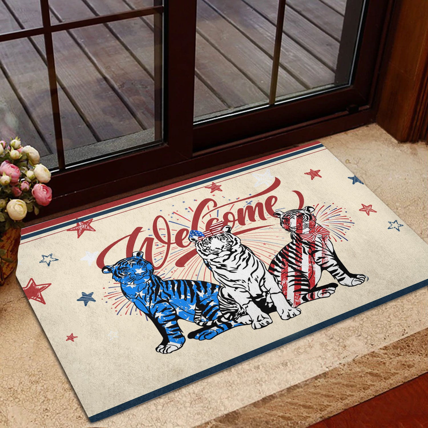 Ohaprints-Doormat-Outdoor-Indoor-Tiger-Patriotic-American-Firework-4Th-Of-July-Independence-Day-Rubber-Door-Mat-1156-