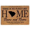 Ohaprints-Doormat-Outdoor-Indoor-Place-Like-Home-South-Carolina-Custom-Personalized-Name-Number-Rubber-Door-Mat-138-18'' x 30''