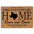 Ohaprints-Doormat-Outdoor-Indoor-Place-Like-Home-Texas-Custom-Personalized-Name-Number-Rubber-Door-Mat-150-18'' x 30''