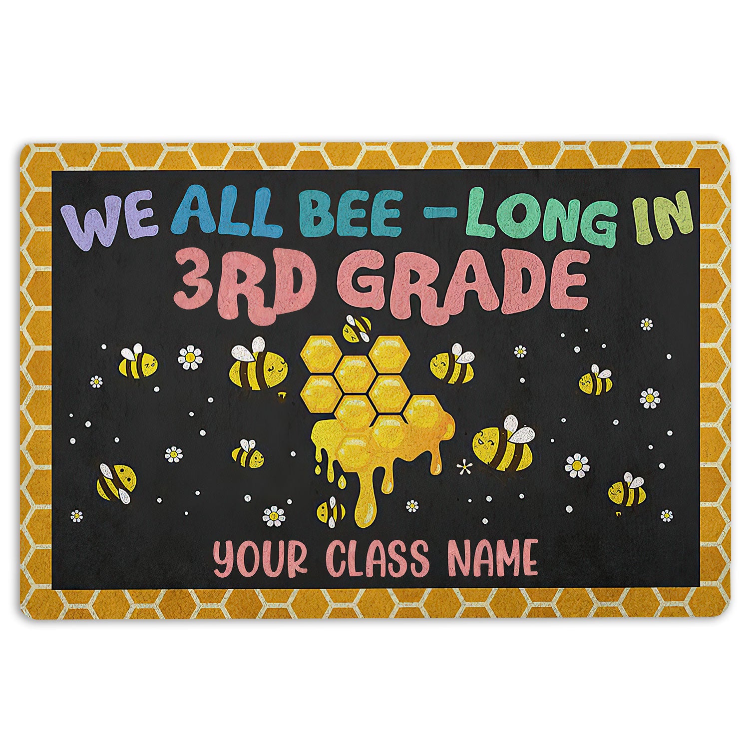 Ohaprints-Doormat-Outdoor-Indoor-We-All-Belong-In-3Rd-Grade-Custom-Personalized-Name-Rubber-Door-Mat-162-18'' x 30''