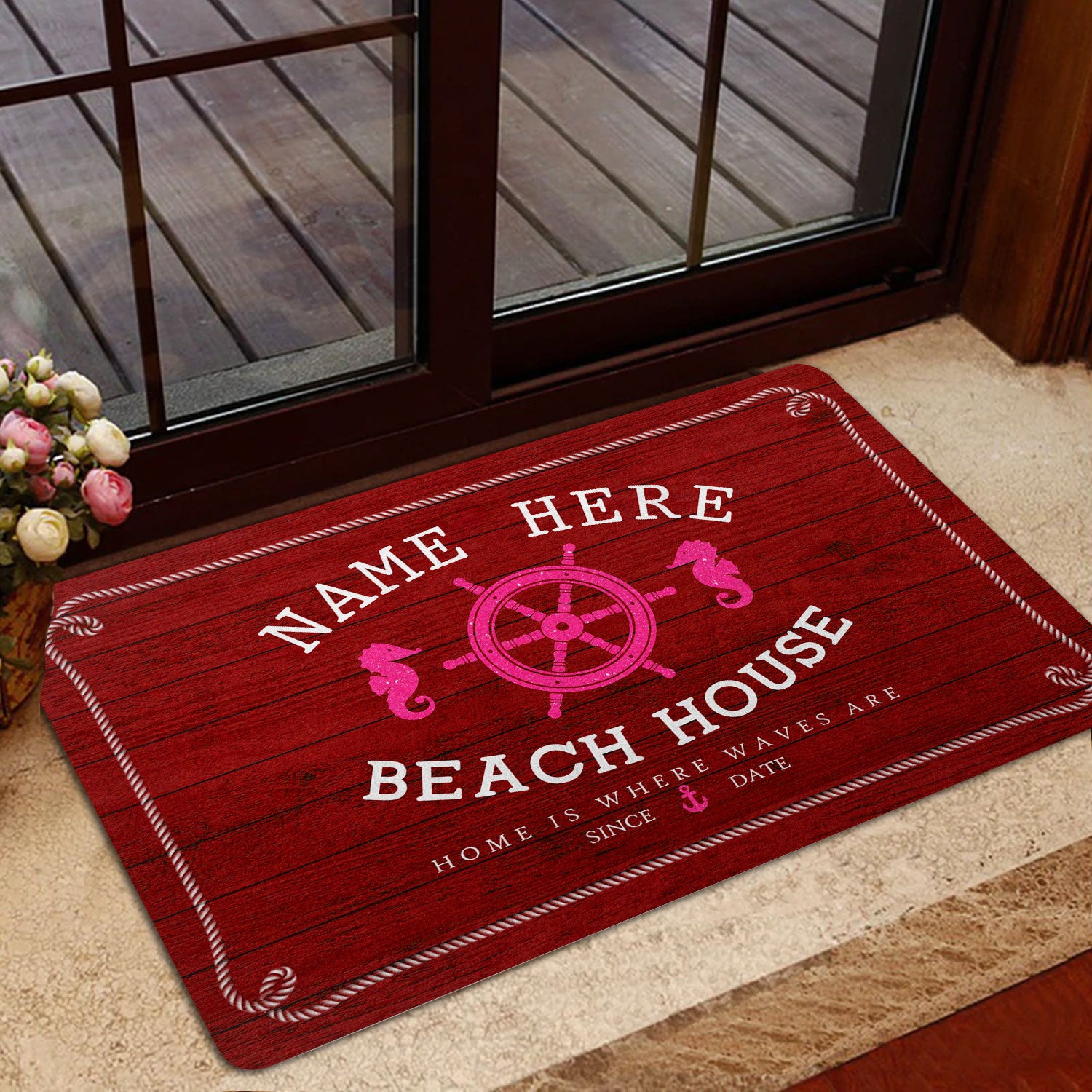 Ohaprints-Doormat-Outdoor-Indoor-Red-Beach-House-Seahorse-Custom-Personalized-Name-Number-Rubber-Door-Mat-200-