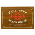 Ohaprints-Doormat-Outdoor-Indoor-Wooden-Beach-House-Seahorse-Custom-Personalized-Name-Number-Rubber-Door-Mat-203-18'' x 30''