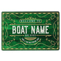 Ohaprints-Doormat-Outdoor-Indoor-Welcome-To-Green-Boat-House-Custom-Personalized-Name-Number-Rubber-Door-Mat-208-18'' x 30''