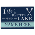 Ohaprints-Doormat-Outdoor-Indoor-Navy-Lake-House-Life-Custom-Personalized-Name-Rubber-Door-Mat-209-18'' x 30''