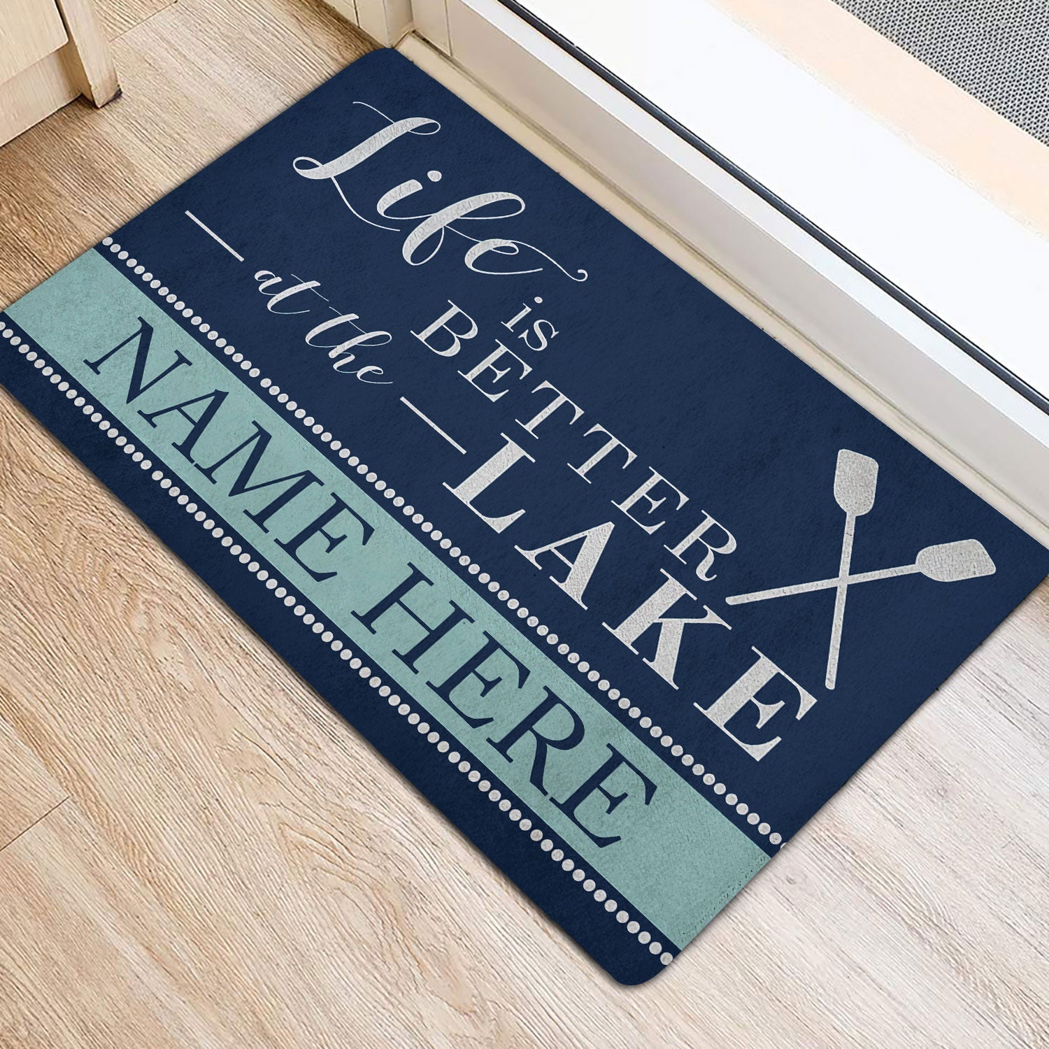 Ohaprints-Doormat-Outdoor-Indoor-Navy-Lake-House-Life-Custom-Personalized-Name-Rubber-Door-Mat-209-