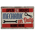 Ohaprints-Doormat-Outdoor-Indoor-Mechanic-On-Duty-Custom-Personalized-Name-Rubber-Door-Mat-491-18'' x 30''