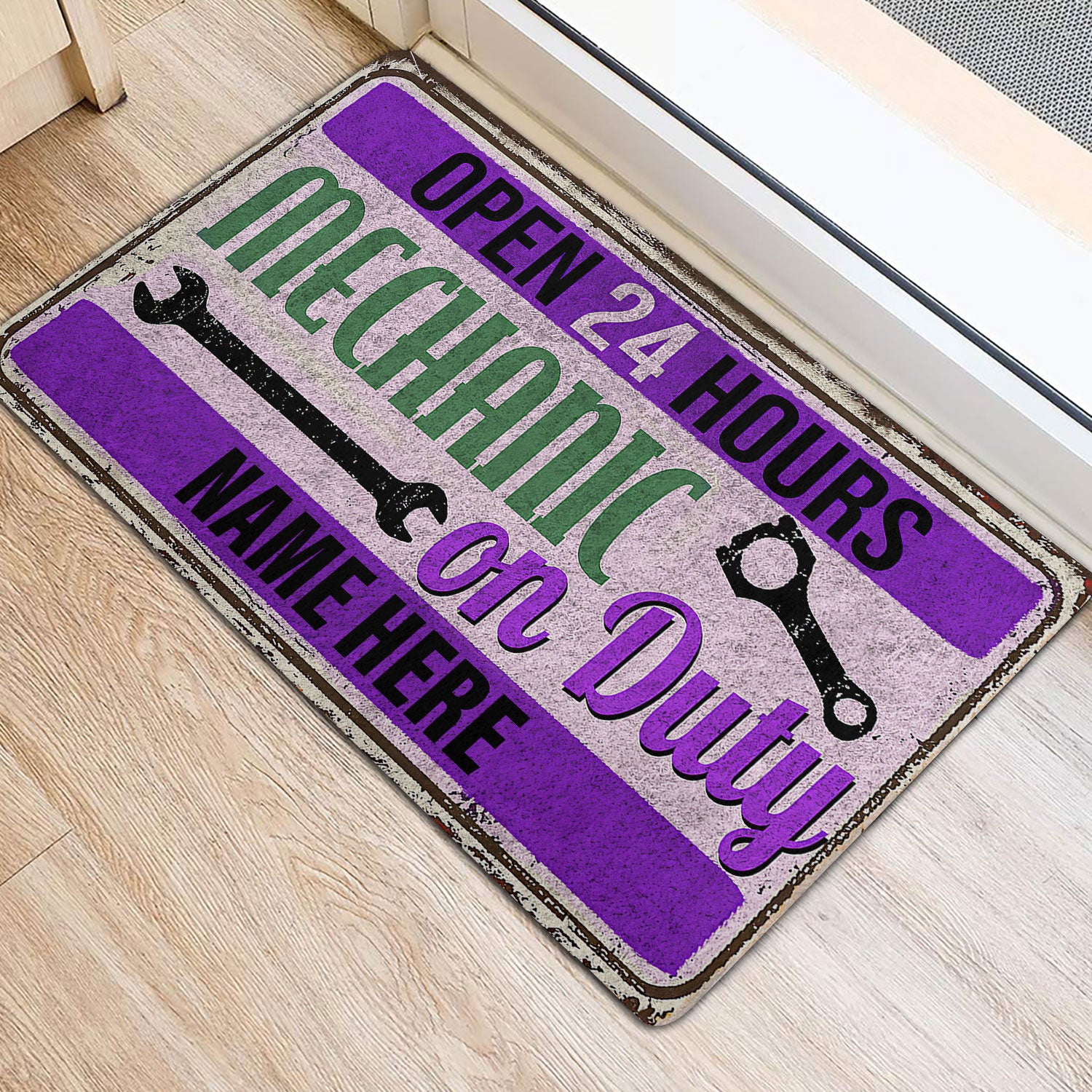 Ohaprints-Doormat-Outdoor-Indoor-Mechanic-Garage-On-Duty-Custom-Personalized-Name-Rubber-Door-Mat-493-