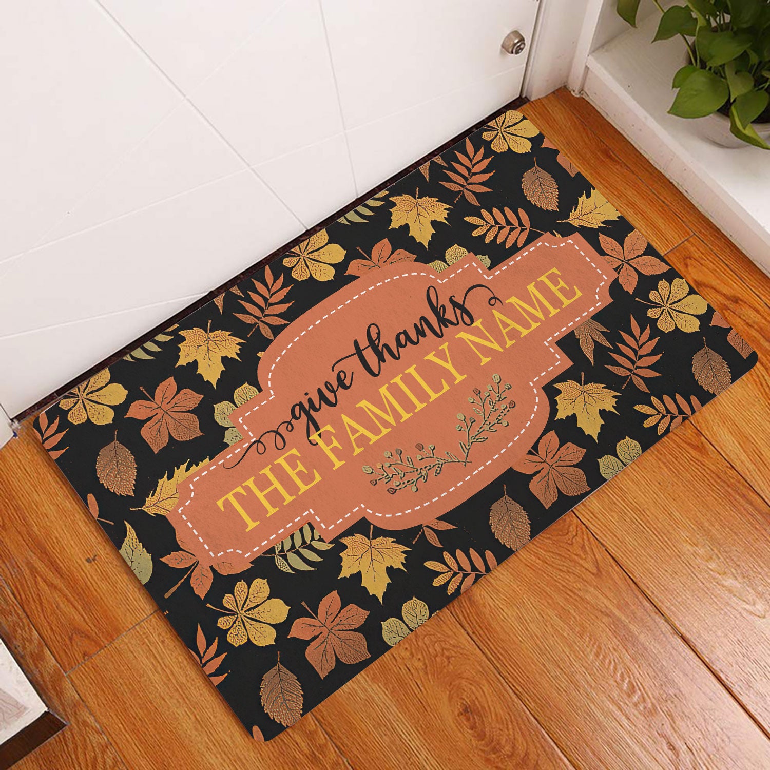 Ohaprints-Doormat-Outdoor-Indoor-Autumn-Leaves-Give-Thanks-Famiy-Custom-Personalized-Name-Rubber-Door-Mat-496-