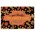 Ohaprints-Doormat-Outdoor-Indoor-Giving-Thanks-Family-Aumtumn-Leaves-Custom-Personalized-Name-Rubber-Door-Mat-497-18'' x 30''