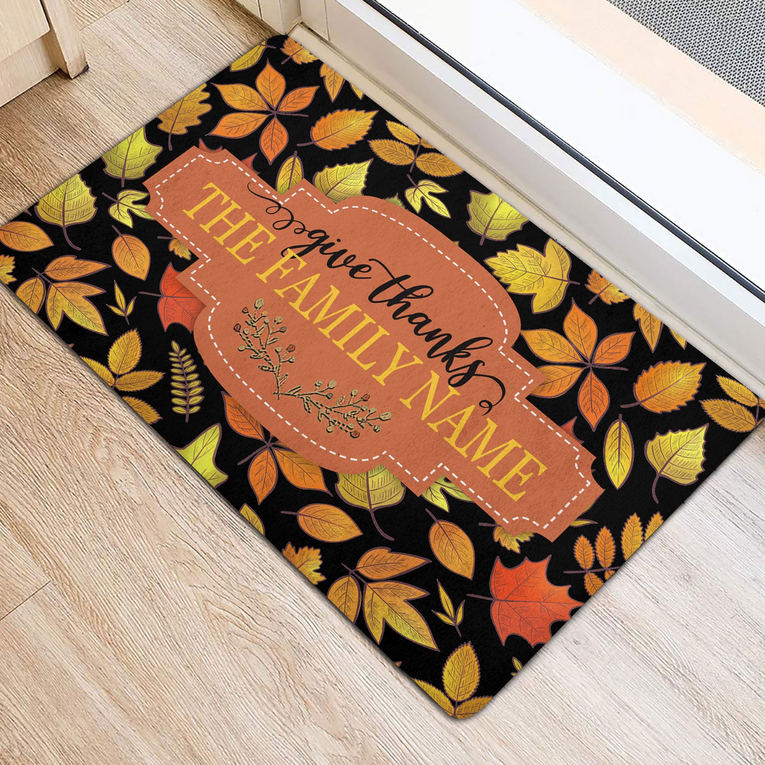 Fall Front Door Mat, Give Thanks Doormat