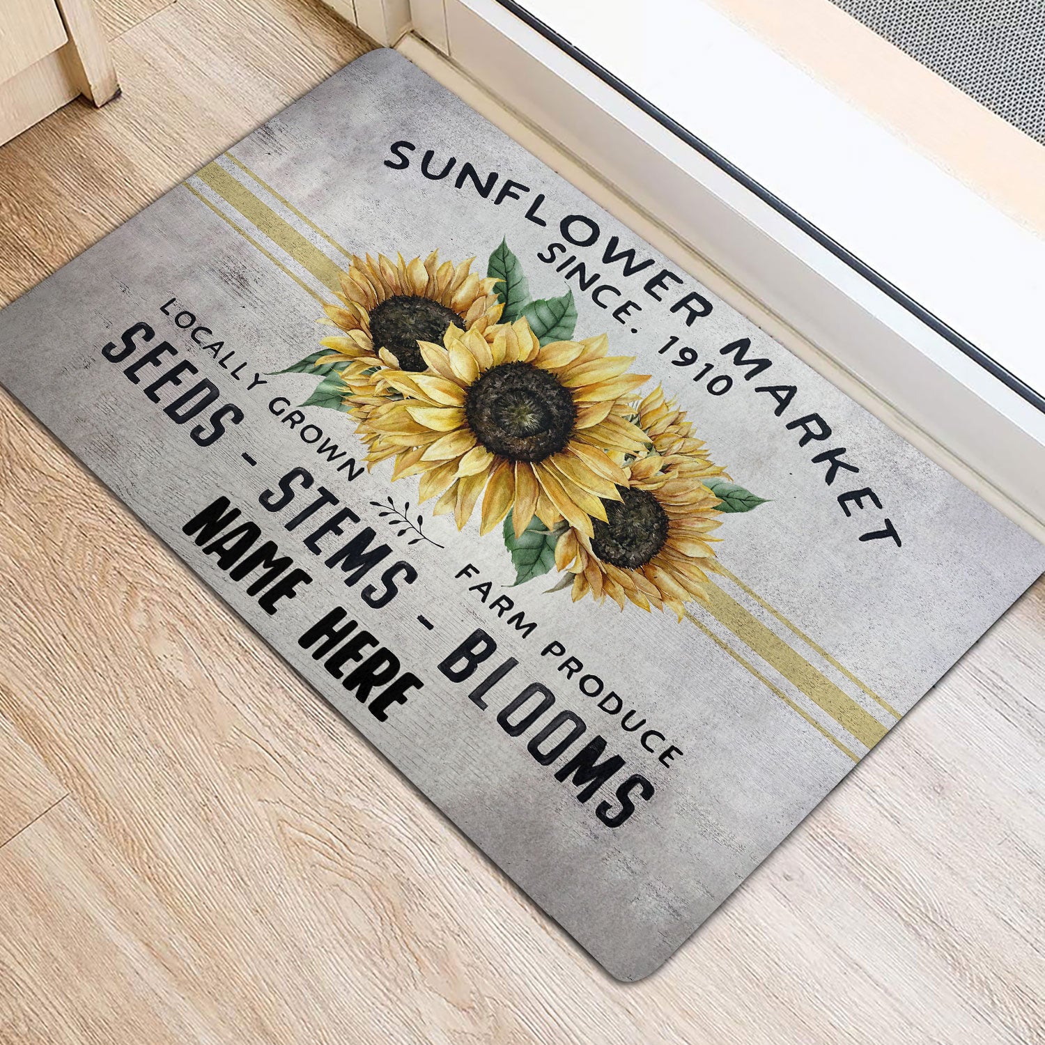 Ohaprints-Doormat-Outdoor-Indoor-Welcome-To-Our-Sunflower-Market-Custom-Personalized-Name-Rubber-Door-Mat-502-