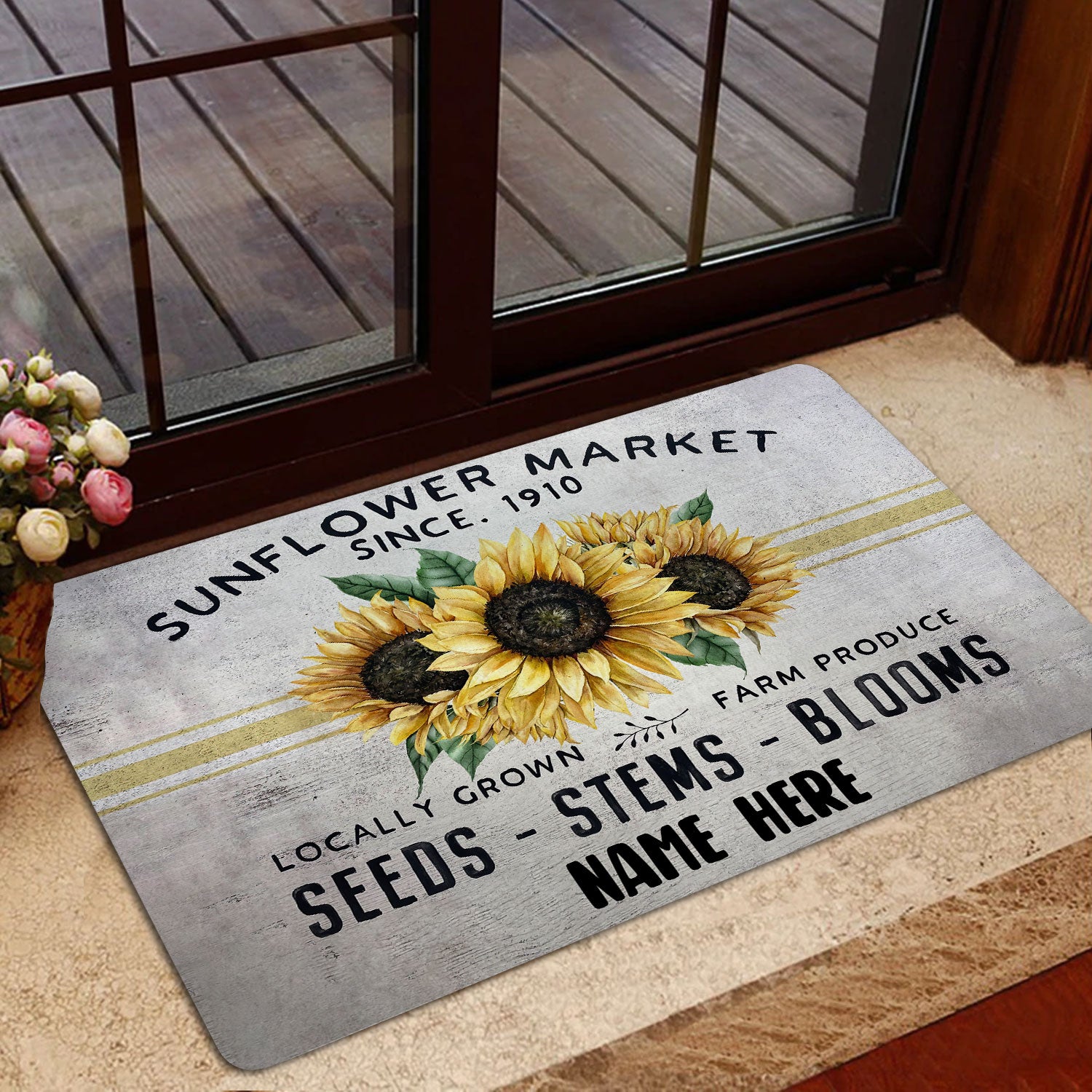 Ohaprints-Doormat-Outdoor-Indoor-Welcome-To-Our-Sunflower-Market-Custom-Personalized-Name-Rubber-Door-Mat-502-