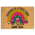 Ohaprints-Doormat-Outdoor-Indoor-5Th-Grade-Everyday-Is-A-Fresh-Start-Custom-Personalized-Name-Rubber-Door-Mat-513-18'' x 30''