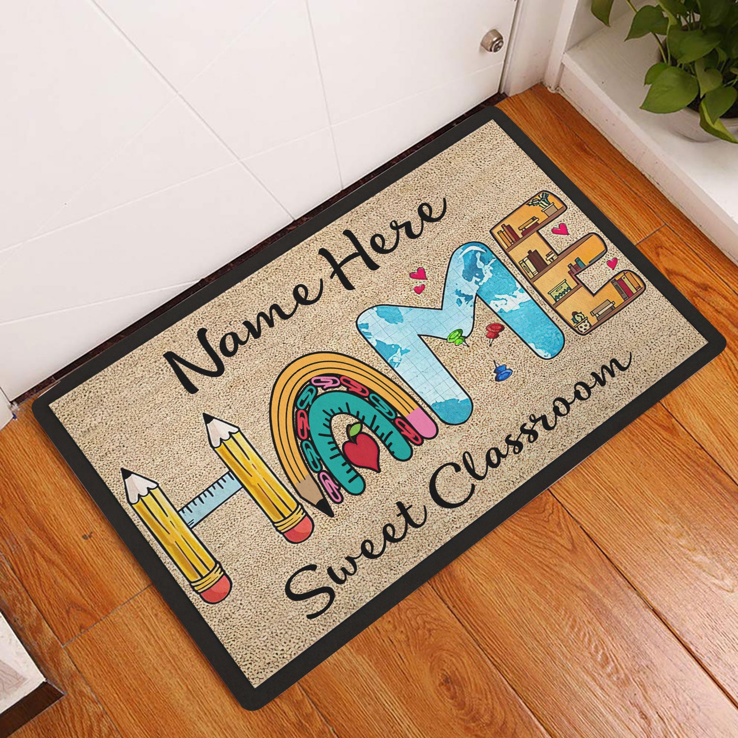 Ohaprints-Doormat-Outdoor-Indoor-Home-Sweet-Classroom-Best-Teacher-Custom-Personalized-Name-Rubber-Door-Mat-514-