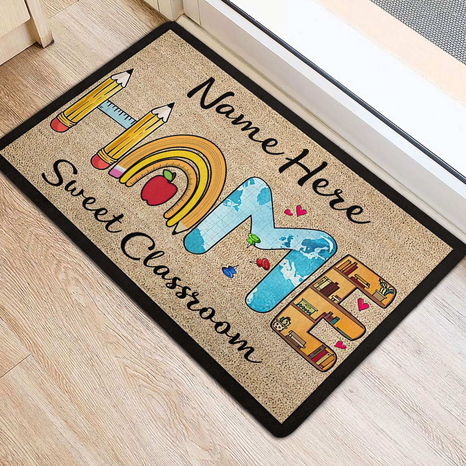 Ohaprints-Doormat-Outdoor-Indoor-Home-Sweet-Classroom-Pencil-Rainbow-Custom-Personalized-Name-Rubber-Door-Mat-516-