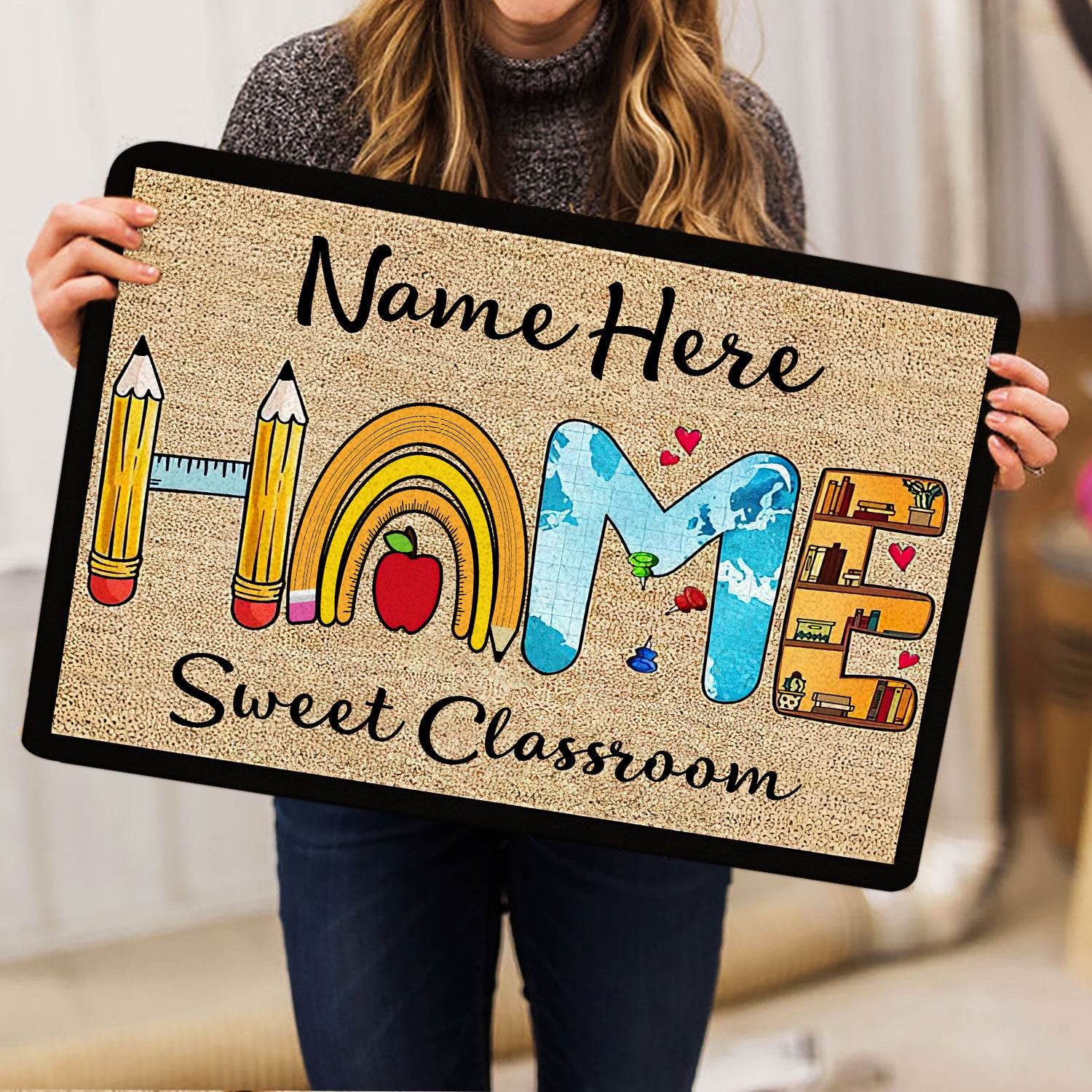 Ohaprints-Doormat-Outdoor-Indoor-Home-Sweet-Classroom-Pencil-Rainbow-Custom-Personalized-Name-Rubber-Door-Mat-516-