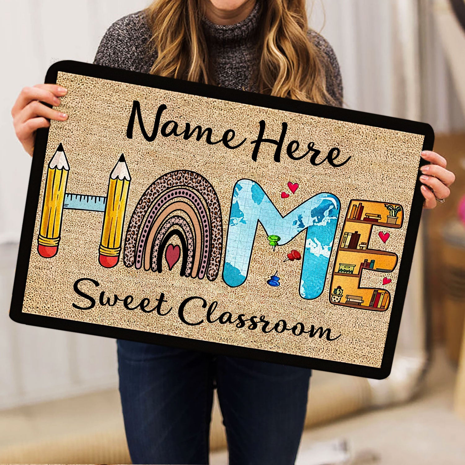 Ohaprints-Doormat-Outdoor-Indoor-Home-Sweet-Classroom-Leopard-Rainbow-Custom-Personalized-Name-Rubber-Door-Mat-517-