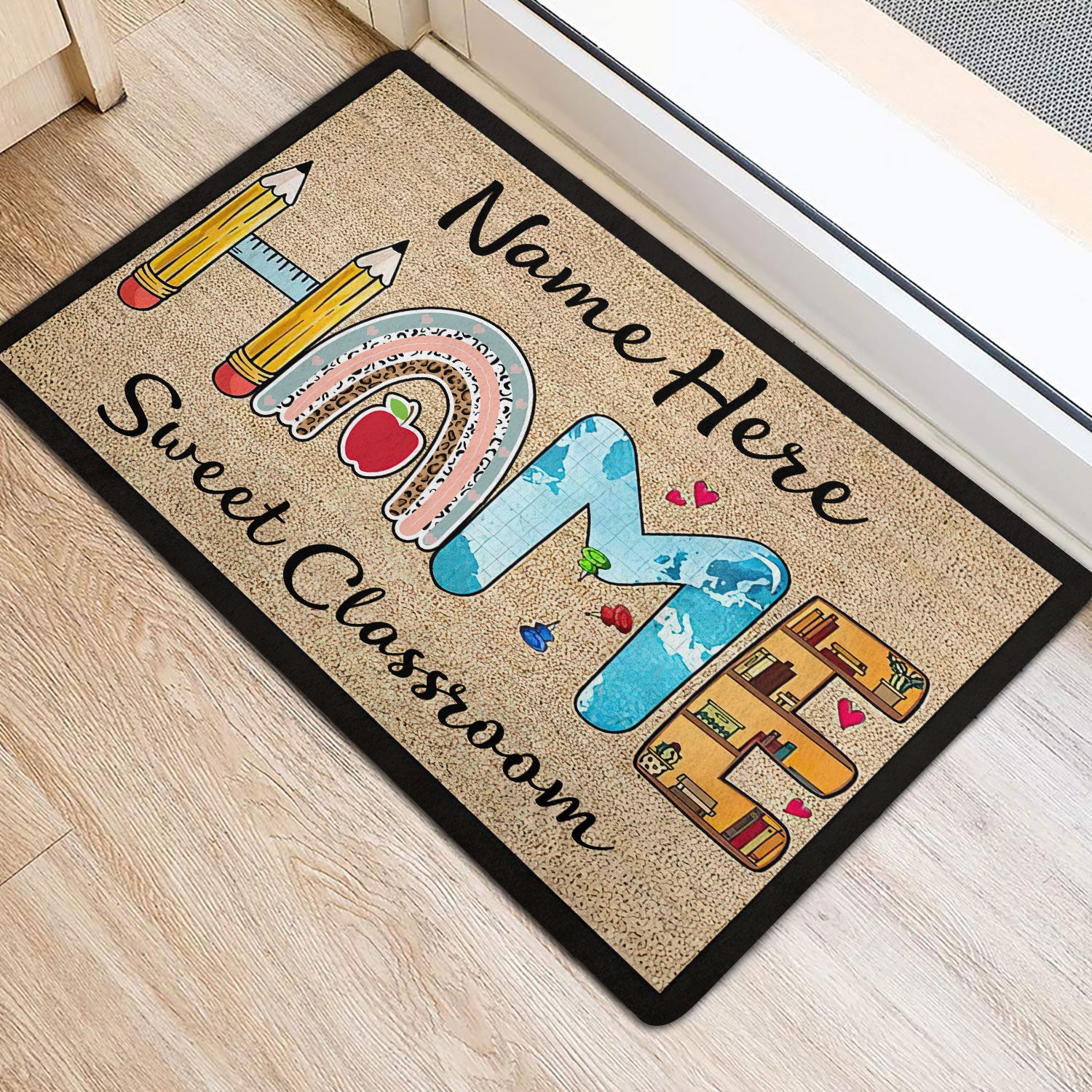 Ohaprints-Doormat-Outdoor-Indoor-Home-Sweet-Classroom-Love-Rainbow-Custom-Personalized-Name-Rubber-Door-Mat-520-