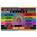 Ohaprints-Doormat-Outdoor-Indoor-Welcome-To-Classroom-Heart-Rainbow-Custom-Personalized-Name-Rubber-Door-Mat-527-18'' x 30''