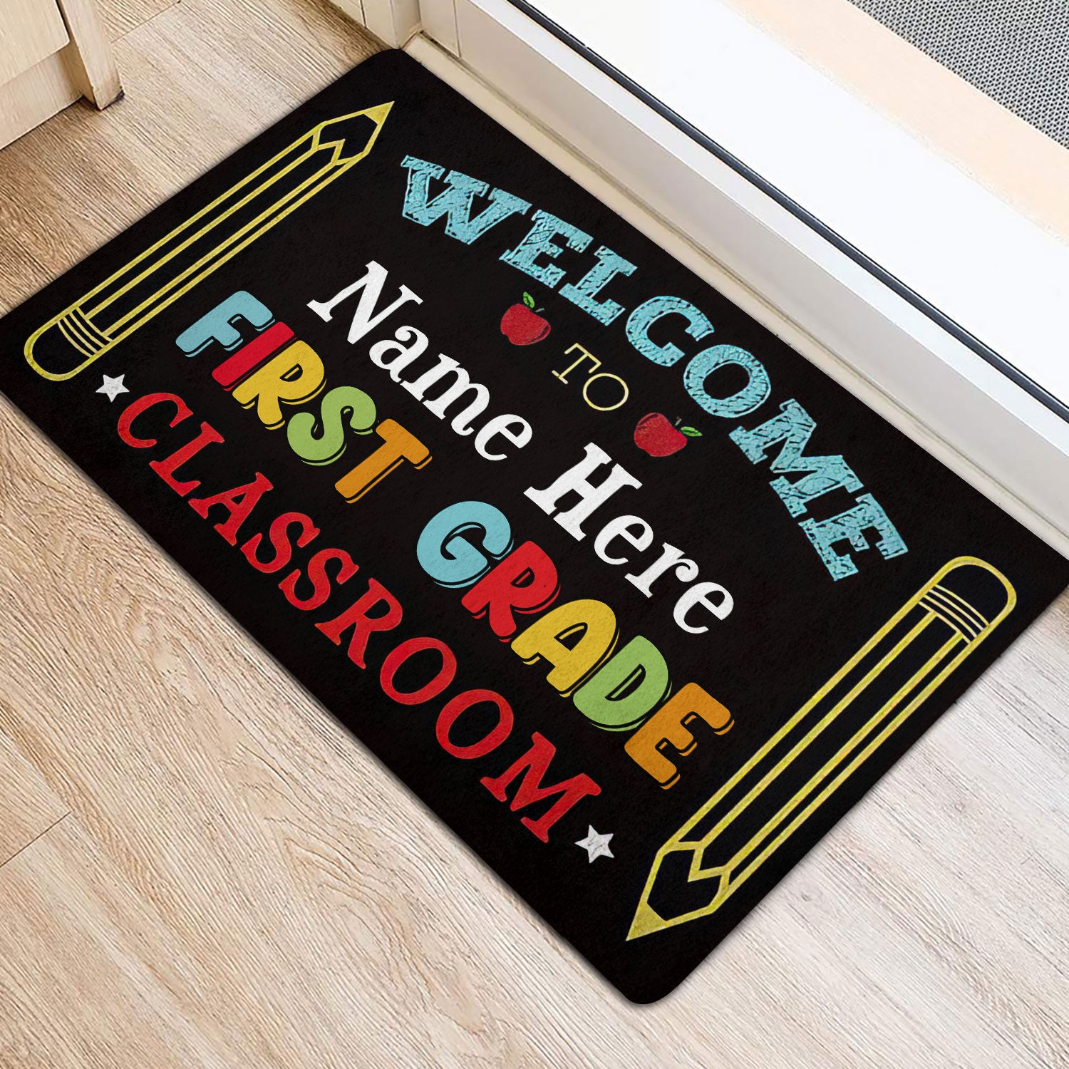 Ohaprints-Doormat-Outdoor-Indoor-Welcome-To-1St-Grade-Classroom-Custom-Personalized-Name-Rubber-Door-Mat-528-