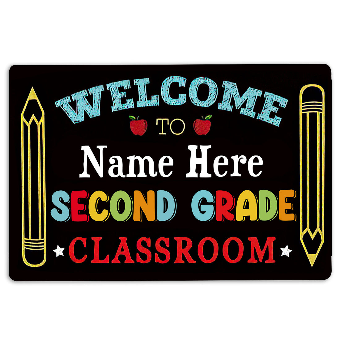 Ohaprints-Doormat-Outdoor-Indoor-Welcome-To-2Nd-Grade-Classroom-Custom-Personalized-Name-Rubber-Door-Mat-529-18'' x 30''