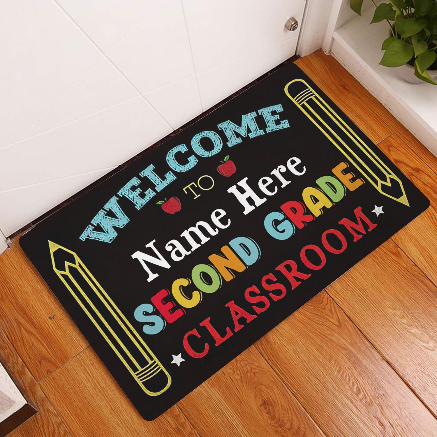 Ohaprints-Doormat-Outdoor-Indoor-Welcome-To-2Nd-Grade-Classroom-Custom-Personalized-Name-Rubber-Door-Mat-529-