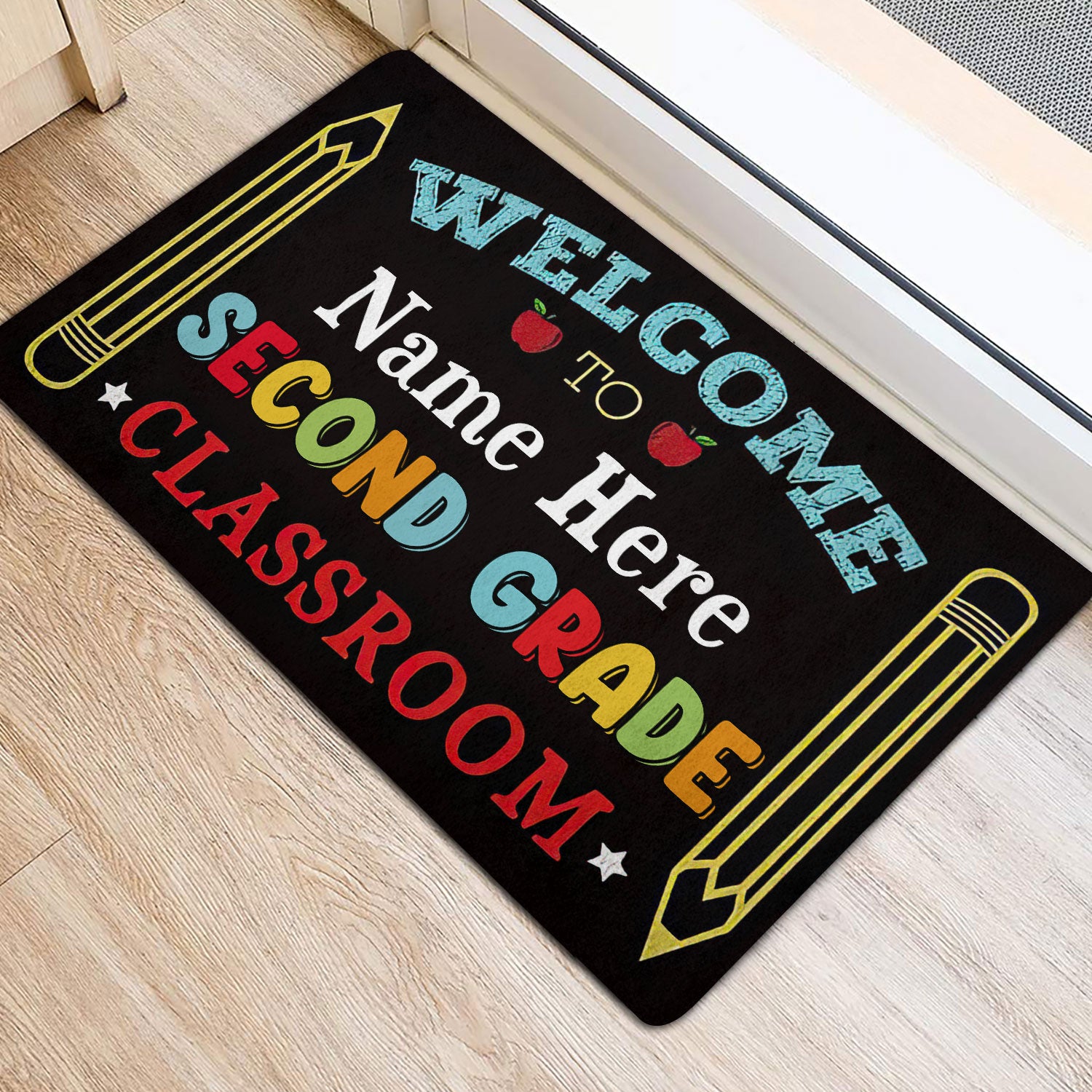 Ohaprints-Doormat-Outdoor-Indoor-Welcome-To-2Nd-Grade-Classroom-Custom-Personalized-Name-Rubber-Door-Mat-529-