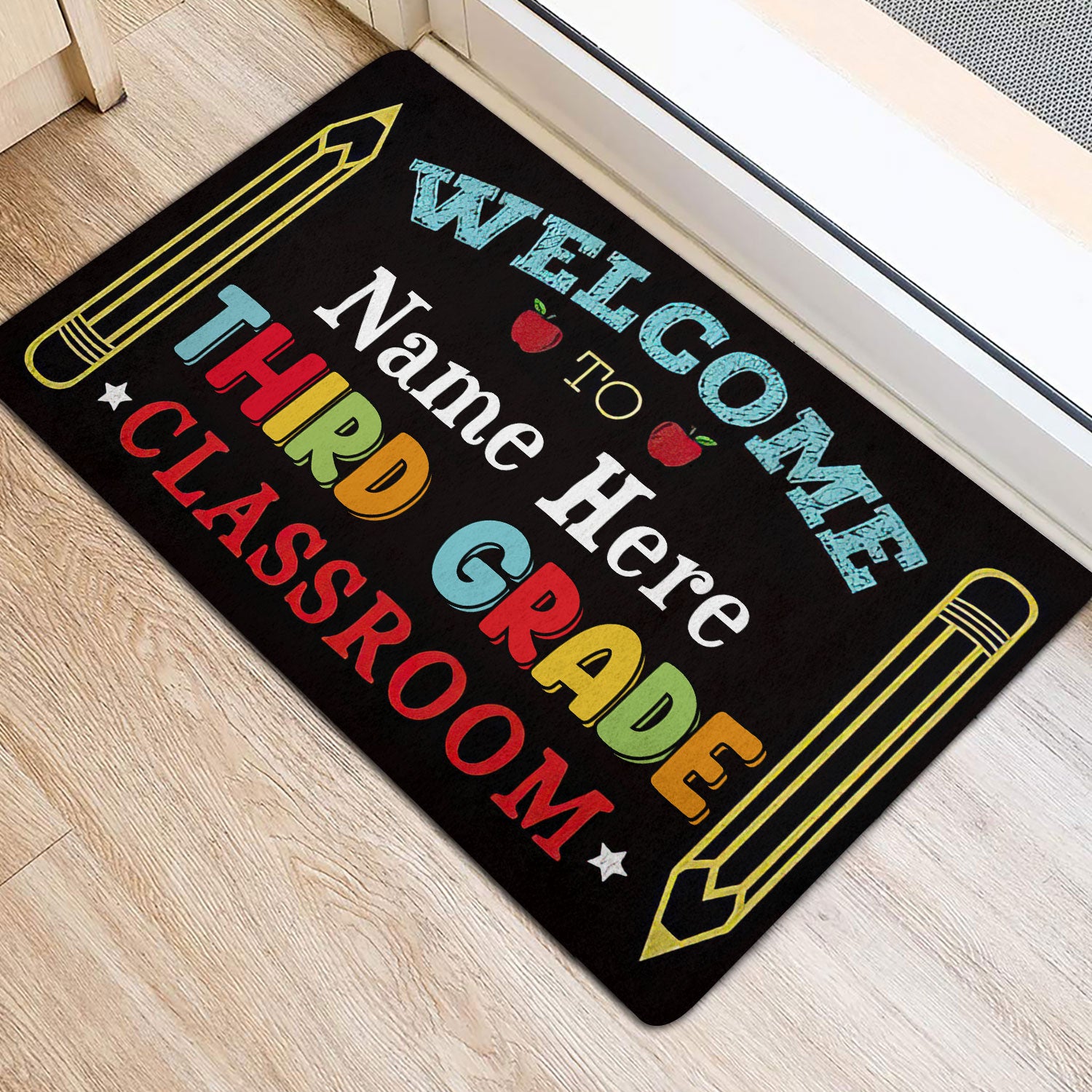 Ohaprints-Doormat-Outdoor-Indoor-Welcome-To-3Rd-Grade-Classroom-Custom-Personalized-Name-Rubber-Door-Mat-530-