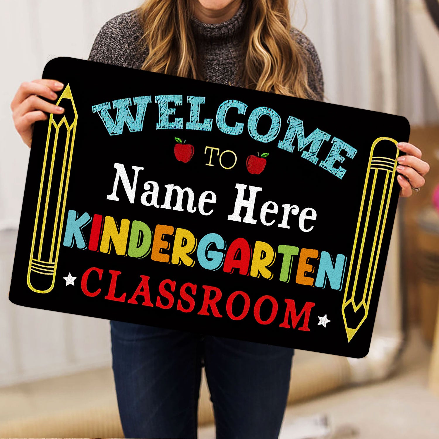 Ohaprints-Doormat-Outdoor-Indoor-Welcome-To-Kindergarten-Classroom-Custom-Personalized-Name-Rubber-Door-Mat-533-