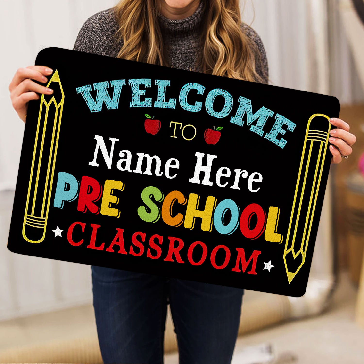 Ohaprints-Doormat-Outdoor-Indoor-Welcome-To-Pre-School-Classroom-Custom-Personalized-Name-Rubber-Door-Mat-534-