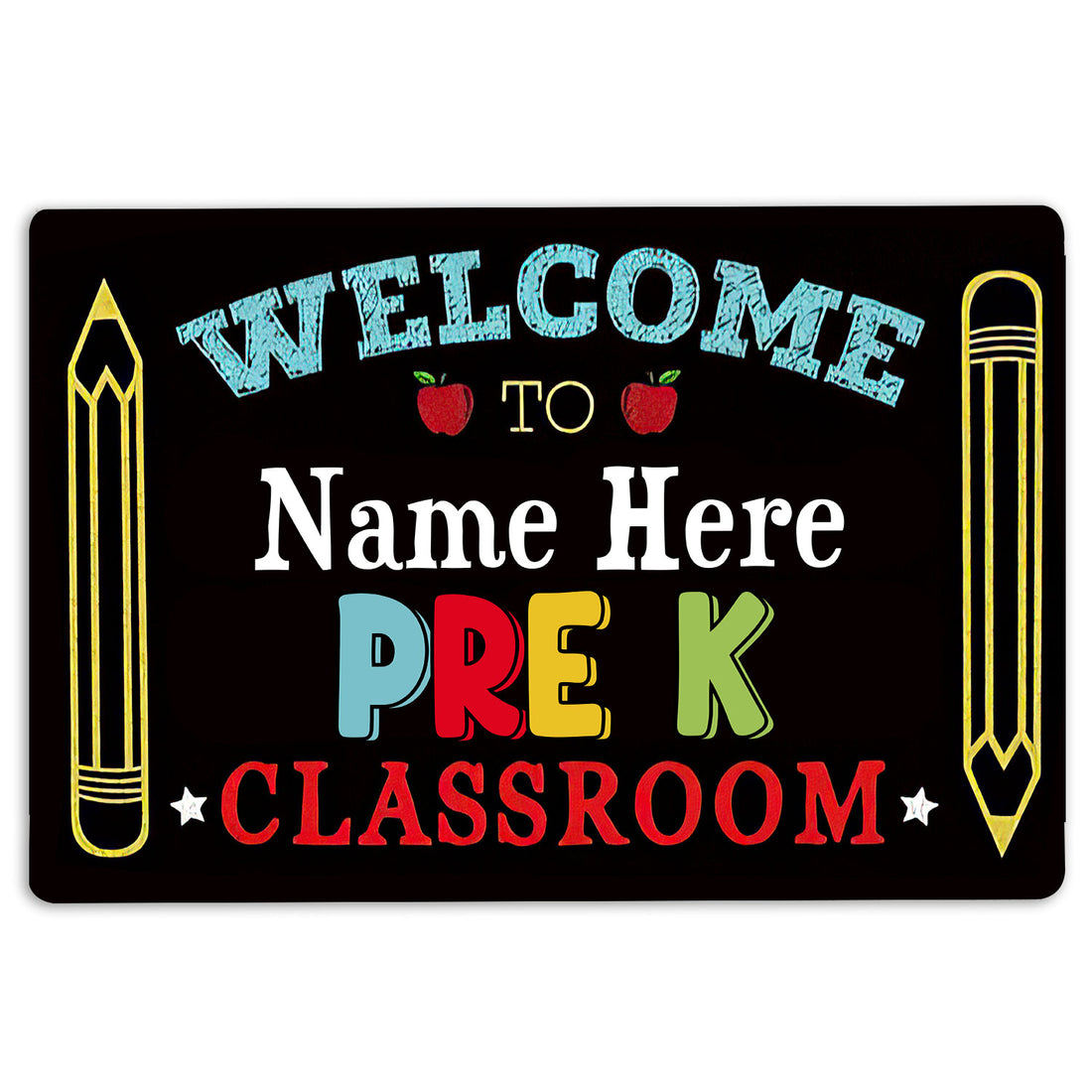 Ohaprints-Doormat-Outdoor-Indoor-Welcome-To-Pre-K-Classroom-Custom-Personalized-Name-Rubber-Door-Mat-535-18'' x 30''