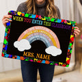 Ohaprints-Doormat-Outdoor-Indoor-You'Re-All-Welcome-Boho-Rainbow-Custom-Personalized-Name-Rubber-Door-Mat-538-