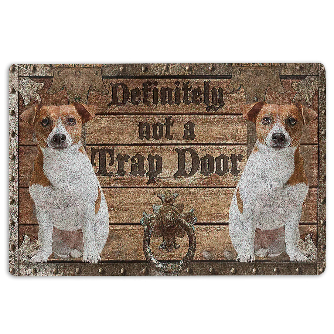 Ohaprints-Doormat-Outdoor-Indoor-Definitely-Not-A-Trap-Door-Jack-Russell-Terrier-Rubber-Door-Mat-1928-18'' x 30''