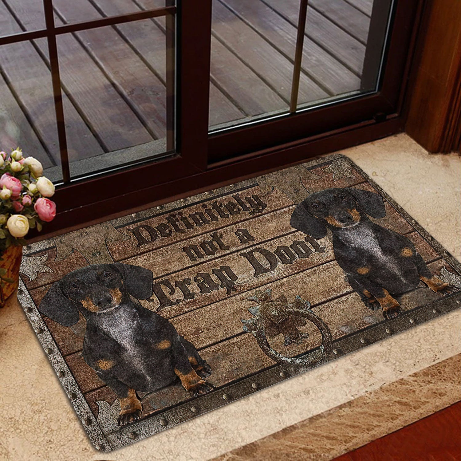 Ohaprints-Doormat-Outdoor-Indoor-Definitely-Not-A-Trap-Door-Dachshund-Rubber-Door-Mat-1931-