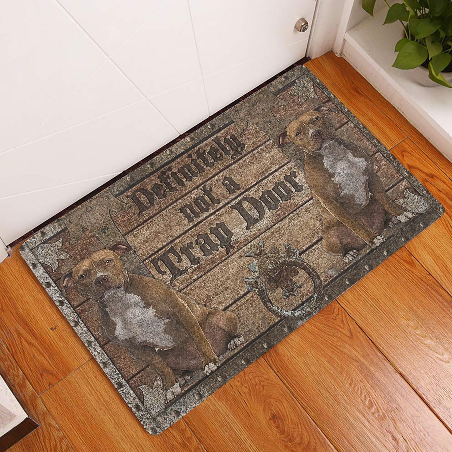 Ohaprints-Doormat-Outdoor-Indoor-Definitely-Not-A-Trap-Door-American-Staffordshire-Terrier-Rubber-Door-Mat-1933-