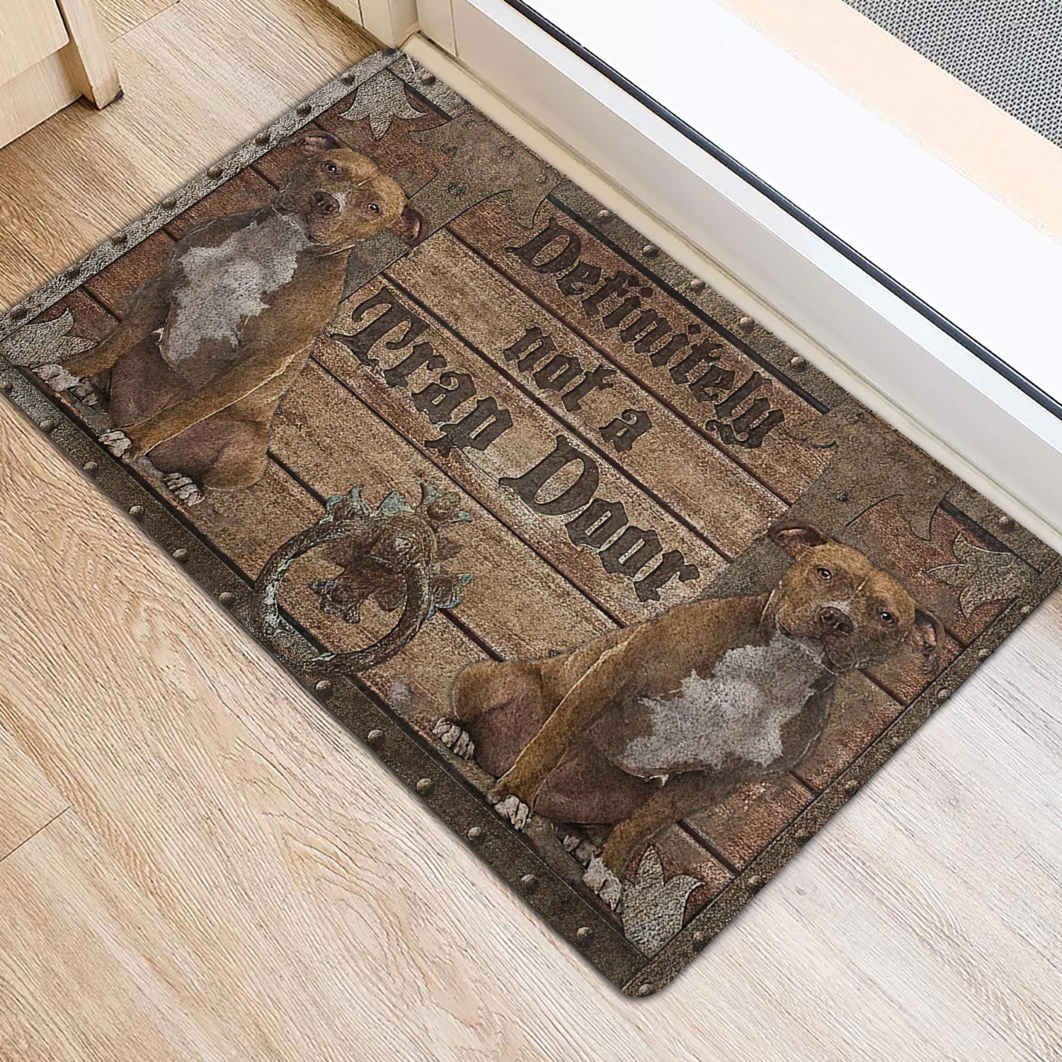 Ohaprints-Doormat-Outdoor-Indoor-Definitely-Not-A-Trap-Door-American-Staffordshire-Terrier-Rubber-Door-Mat-1933-
