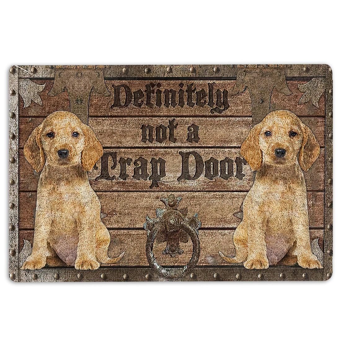 Ohaprints-Doormat-Outdoor-Indoor-Definitely-Not-A-Trap-Door-English-Cocker-Spaniel-Rubber-Door-Mat-1934-18'' x 30''